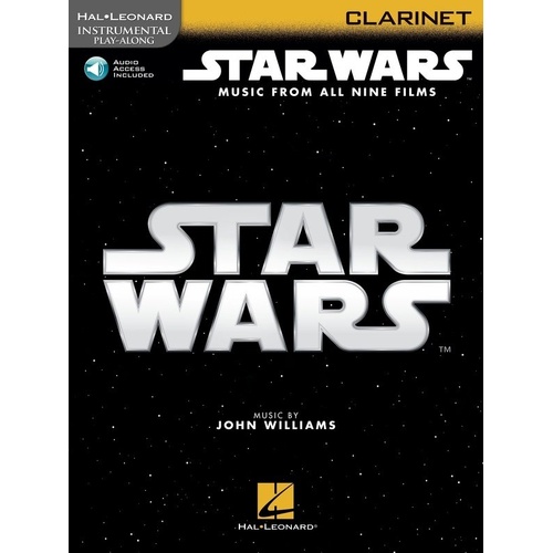 Star Wars Instrumental Play-Along for Clarinet Book by Hal Leonard