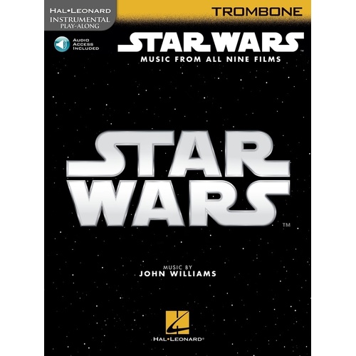 Star Wars Instrumental Playalong Trombone Book/Online Audio