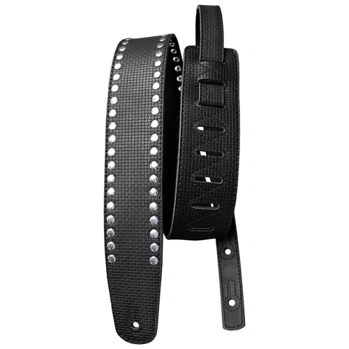 Basso Guitar Strap - Greco Metallic Black VTL-01, Hand-Crafted, Limited Edition, 100% Recyclable, Free of Hydrolysis
