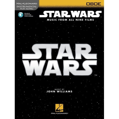 Star Wars Instrumental Play-Along for Oboe Book