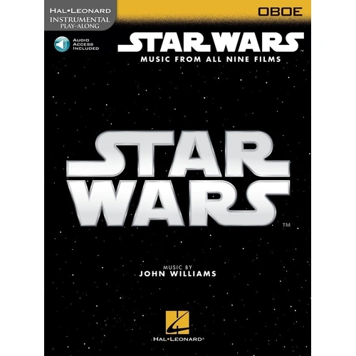 Star Wars Instrumental Play-Along for Oboe Book