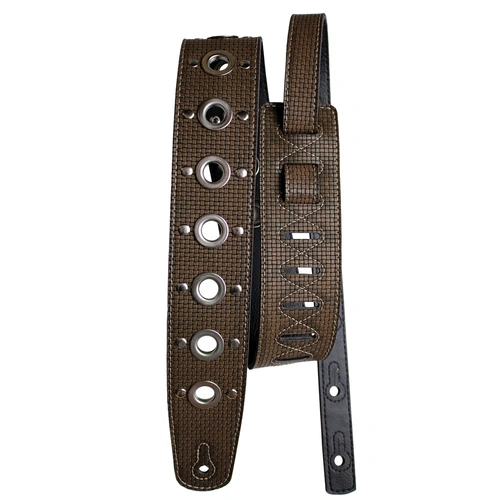 Basso Guitar Strap - Greco Metallic Whiskey VTL-02, Hand-Crafted, Limited Edition, 100% Recyclable, Hydrolysis-Free