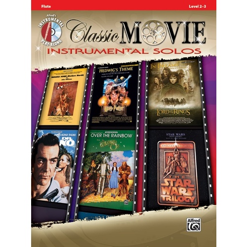 Classic Movie Inst Solos Flute Book/CD