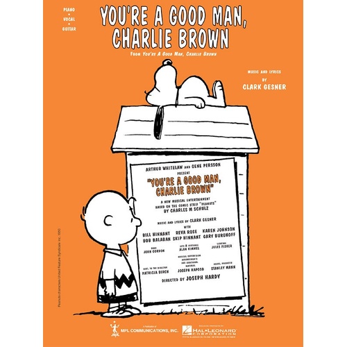 You're A Good Man Charlie Brown S/S PVG (Sheet Music)