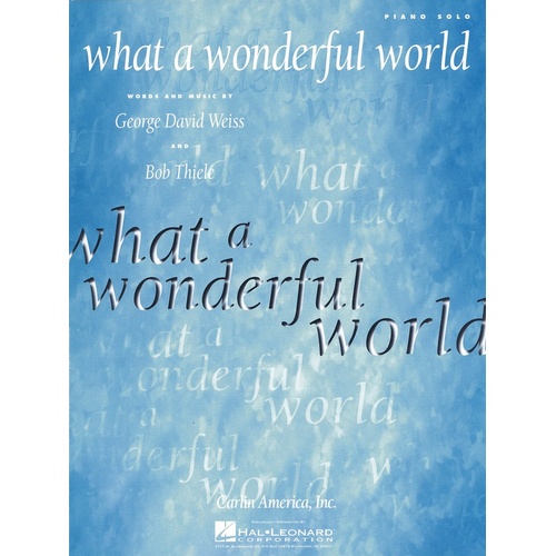 What A Wonderful World S/S PVG (Sheet Music)