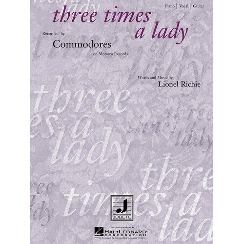 Three Times A Lady PVG S/S (Sheet Music)