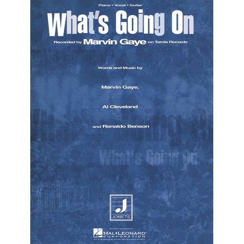 Whats Going On S/S PVG (Sheet Music)