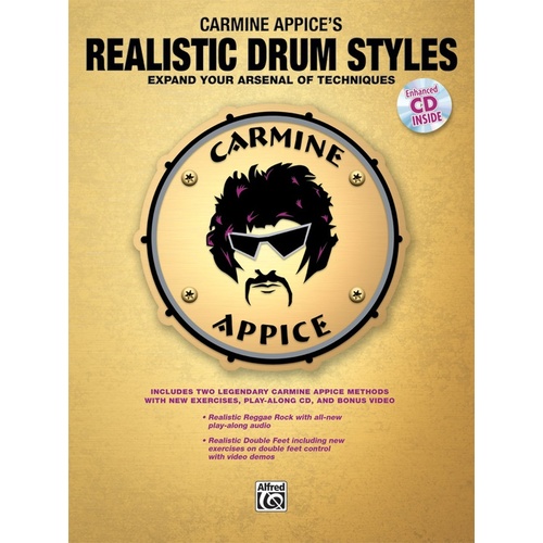 Realistic Drum Styles Book/CD In/Adv