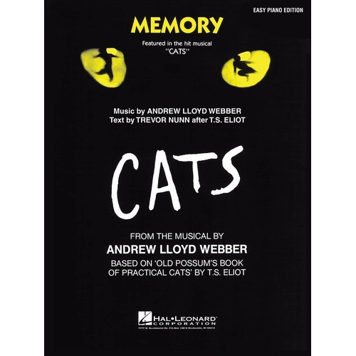 Memory (From Cats) Easy Piano (Sheet Music)