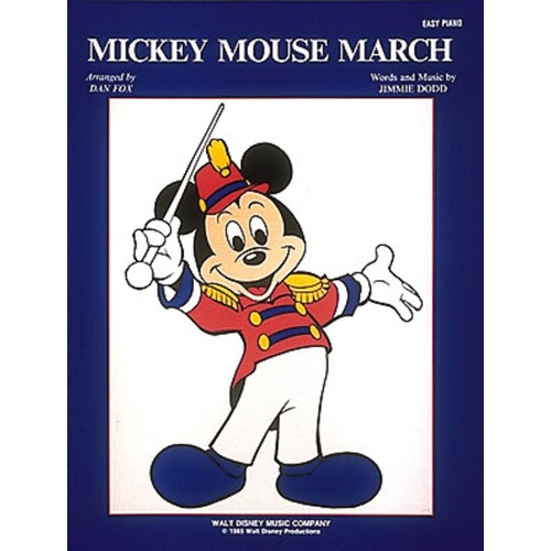 Mickey Mouse March Easy Piano (Softcover Book)