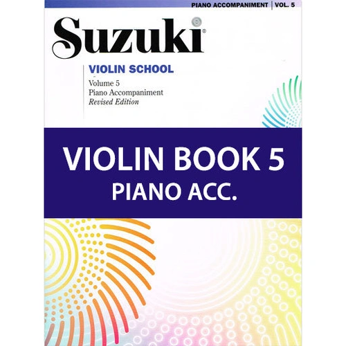 Suzuki Violin School Book Vol. 5 International Edition - Piano Accompaniment 35172