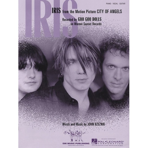 Iris (from City of Angels) Sheet Music for Voice, Piano & Guitar, Hal Leonard, 12 Pages