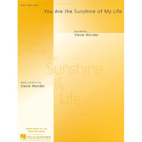 You Are The Sunshine Of My Life S/S PVG (Sheet Music)