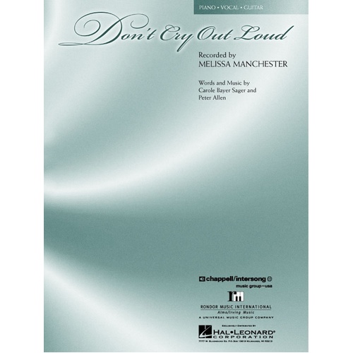 Dont Cry Out Loud S/S PVG (Sheet Music)