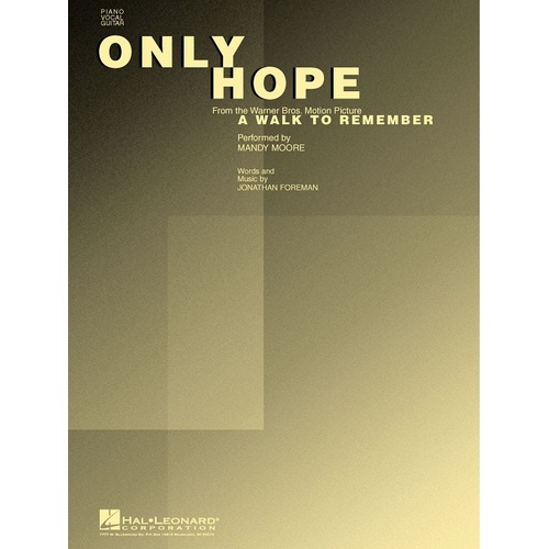Only Hope S/S PVG (From A Walk To Remember) (Sheet Music)