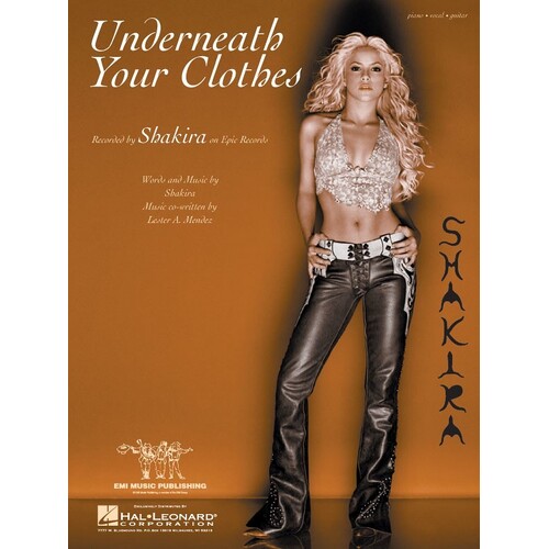 Underneath Your Clothes PVG (Sheet Music)