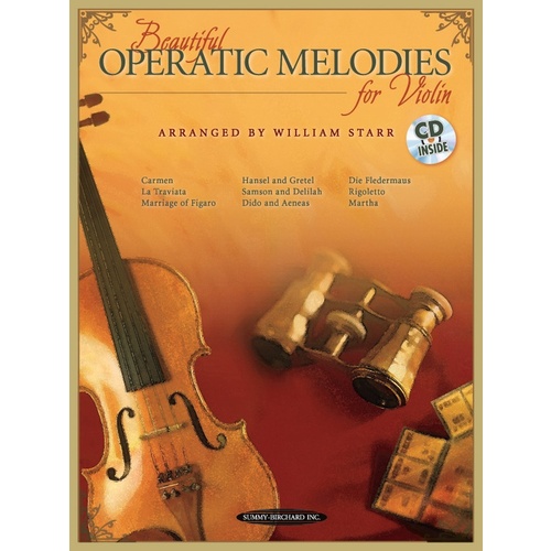 Beautiful Operatic Melodies For Violin Book/CD