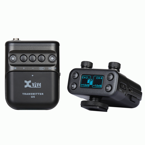 Xvive U5 Wireless Lavalier Microphone System with Transmitter for DSLR/Video Camera