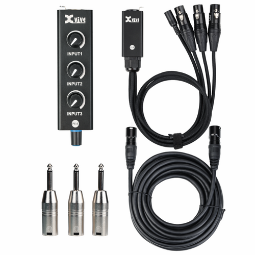 XVIVE PX Portable 3-Channel Mixer and Headphone Amplifier System