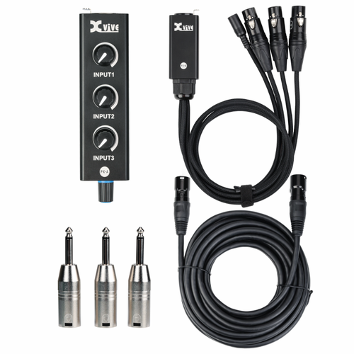Xvive PX Portable 3-Channel Mixer and Headphone Amplifier System