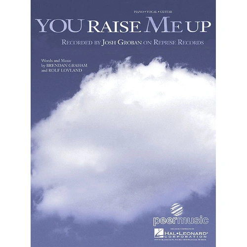 You Raise Me Up Piano Vocal Guitar Songbook by Hal Leonard