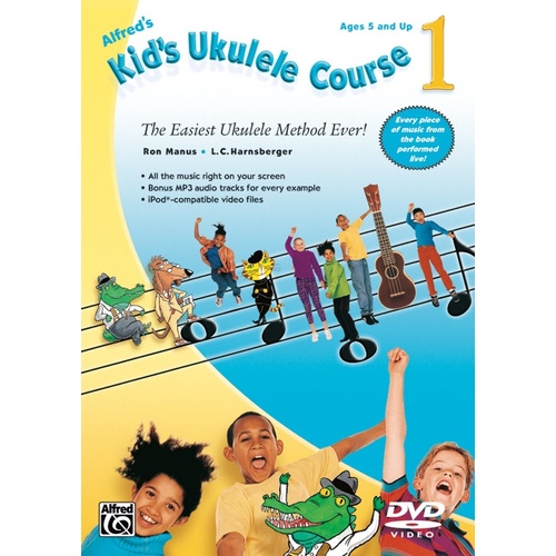 Alfreds Kids Ukulele Course 1 DVD