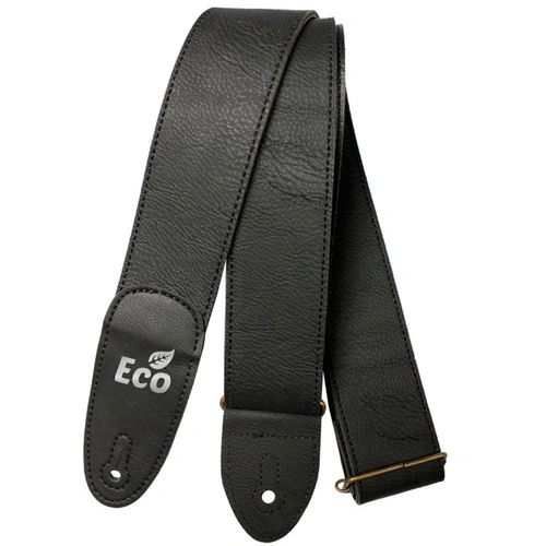 EcoStrap EcoLite Guitar Strap LT 01 Black, Adjustable 33" to 59", 100% Recyclable, Vegan, Made in Brazil