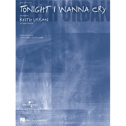 Tonight I Wanna Cry PVG S/S (Sheet Music)