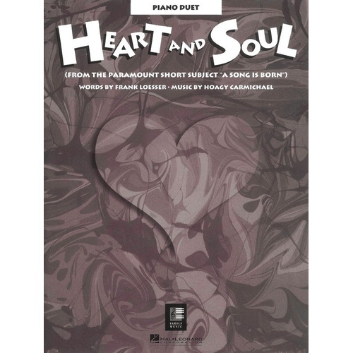 Heart and Soul Piano Duet Sheet Music by Hal Leonard, 8 Pages