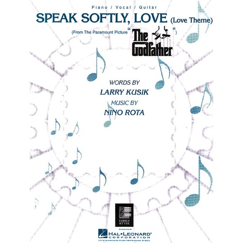 Speak Softly Love (Single Music Sheet) PV (Sheet Music)
