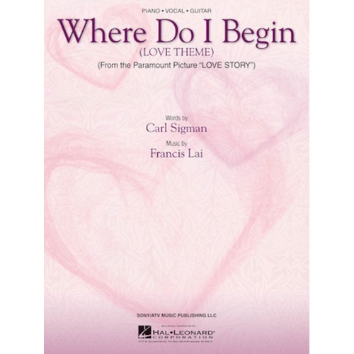 Where Do I Begin (Love Theme) S/S PVG (Sheet Music)
