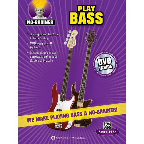 No-Brainer Play Bass Book/DVD