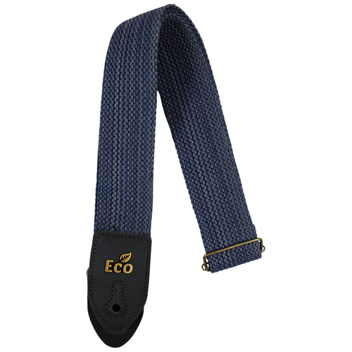 EcoStrap Guitar Strap - EcoFun - FUN 04 Blue - Adjustable 33" to 59" - 100% Recyclable Cotton