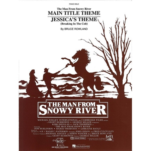 The Man From Snowy River/Jessica's Theme Piano Solo Sheet Music