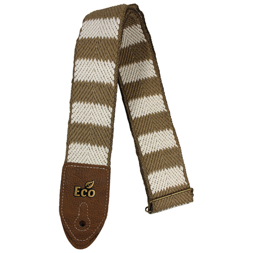 EcoStrap Guitar Strap - EcoStripe STR 03 Whiskey - Adjustable 33" to 59"