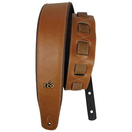 EcoStrap RC03 Whiskey Guitar Strap - Adjustable 37" to 56", Padded, 100% Recyclable Vinyl-Tech, Made in Brazil