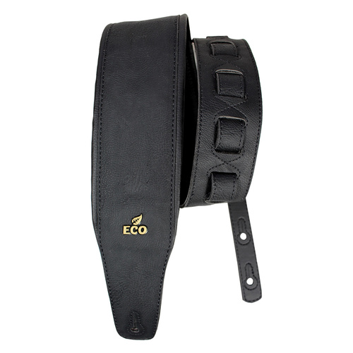 EcoStrap Bass Guitar Strap - EcoBassSoft 01 Black, Adjustable 37" to 56", Padded, Vegan Premium Ends, 100% Recyclable, Made in Brazil