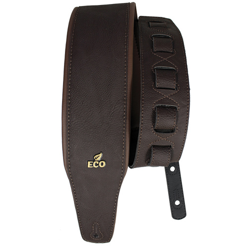 EcoStrap Bass Guitar Strap - EcoBassSoft - 02 Brown, Adjustable 37"-56", Padded, 100% Recyclable, Vegan Ends, Made in Brazil