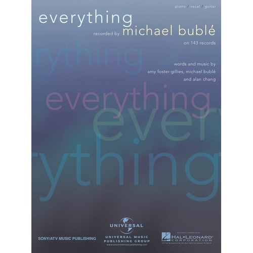 Buble - Everything PVG Single Sheet