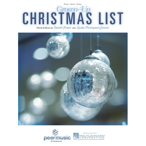 Grown-Up Christmas List (Single Music Sheet) (Sheet Music)