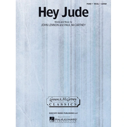Hey Jude Sheet Music for Piano and Voice with Guitar Chord Frames
