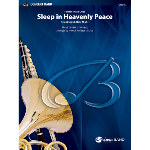 Sleep in Heavenly Peace Concert Band Sheet Music by Franz Gruber