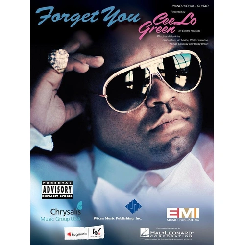 Forget You Sheet Music for Piano, Vocal & Guitar - Cee Lo Green - Hal Leonard - 12 Pages