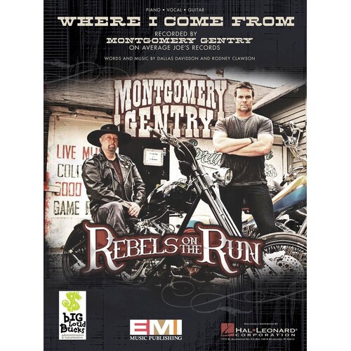 Where I Come From S/S PVG (Sheet Music)