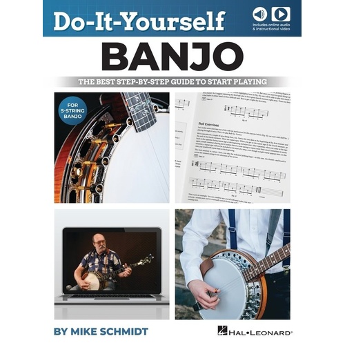Do It Yourself Banjo by Hal Leonard - 128 Pages, Includes Audio & Video Instruction, Step-by-Step Guide for Beginners