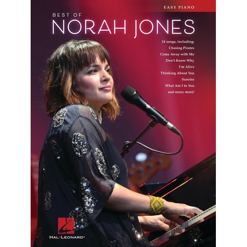 Best of Norah Jones Easy Piano Songbook - 14 Arrangements with Lyrics, 72 Pages