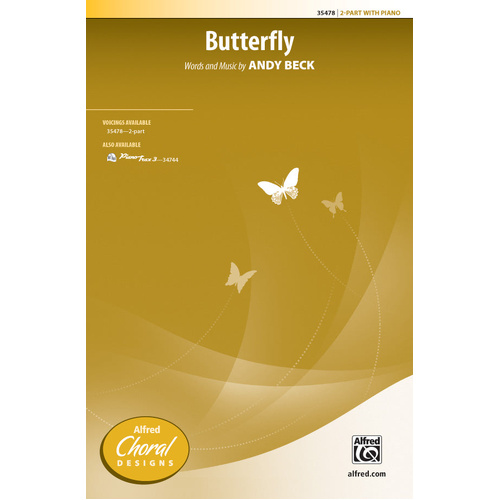 Butterfly SA Choral Sheet Music for Treble Choirs, First Movement from Songs of Flight