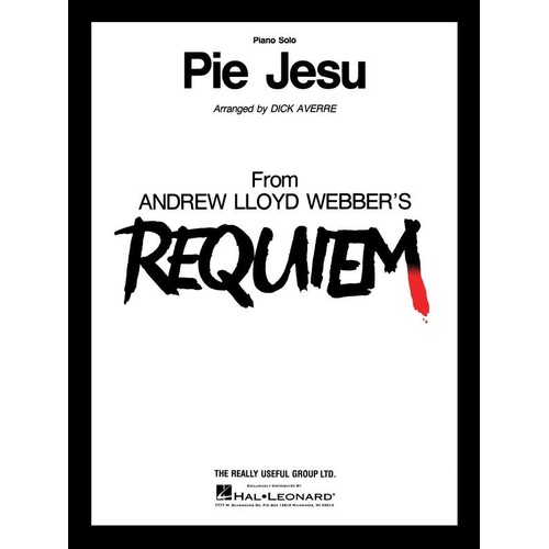 Pie Jesu for Piano Solo S/S - Hal Leonard Sheet Music, 4 Pages