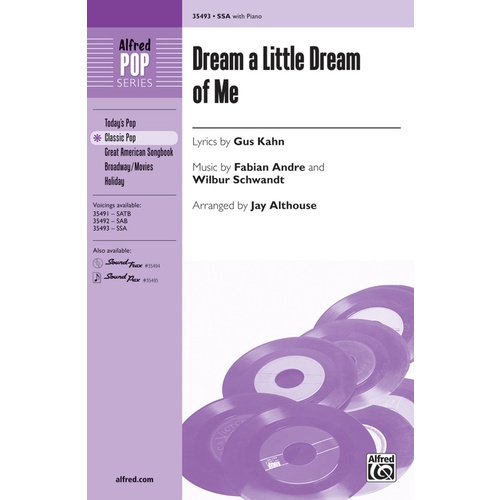 Dream A Little Dream Of Me SSA