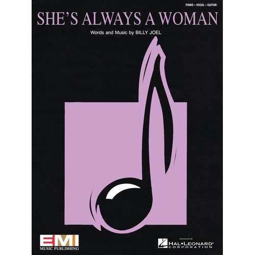Shes Always A Woman PV (Sheet Music)